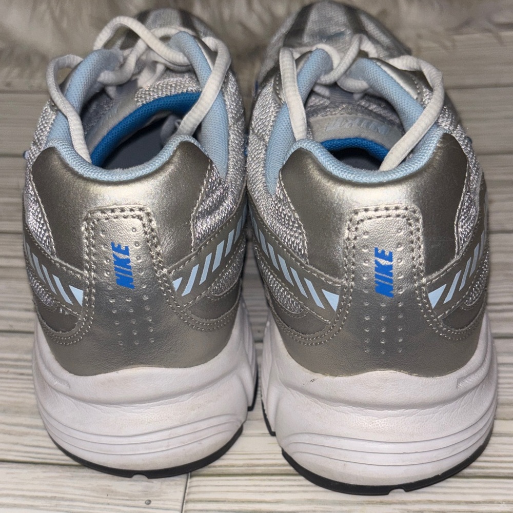 Nike Initiator Metallic Silver Ice Blue Sneakers Athlesuire Women’s Size 10 - Picture 8 of 10